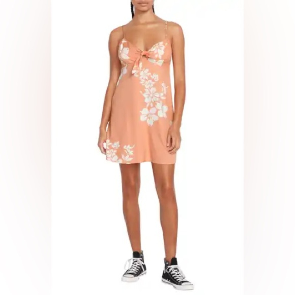 NWT VOLCOM MUCHO MAHALO DRESS - CLAY
